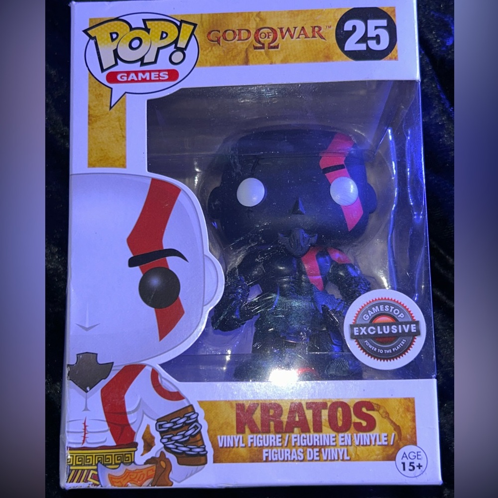 GameStop Exclusive Kratos Pop figure #25 Black paint